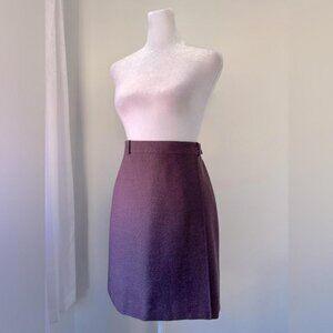 Hennes (H&M) Purple Herringbone Print Mini Skirt